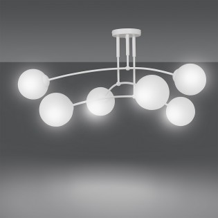 Ceiling Flush Lamp Mobis White (6 lights)