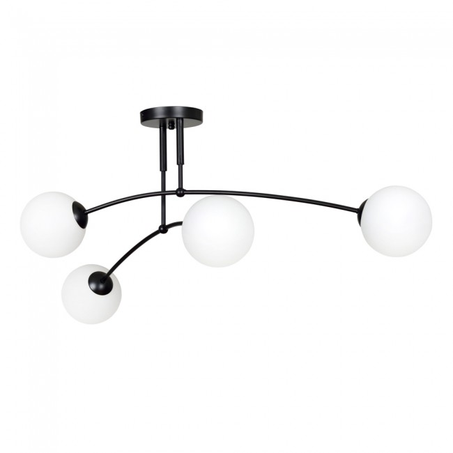 Plafón de techo Mobis Negro (4 luces)