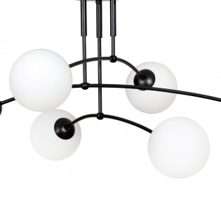 Plafón de techo Mobis Negro (6 luces)