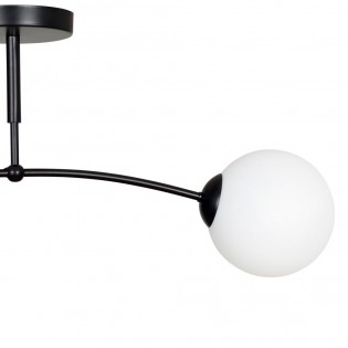 Plafón de techo Mobis Negro (2 luces)