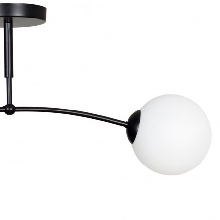 Ceiling Flush Lamp Mobis Black (2 lights)