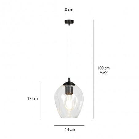 Ceiling lamp Domos Clear