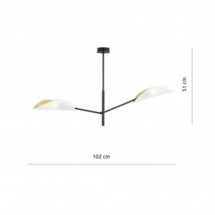 Ceiling Lamp Cano White (2 lights)