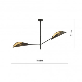 Cano Black Deckenleuchte (2 Leuchten)