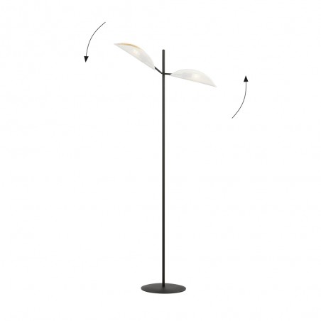 Lámpara de pie Cano Blanco (2 luces)