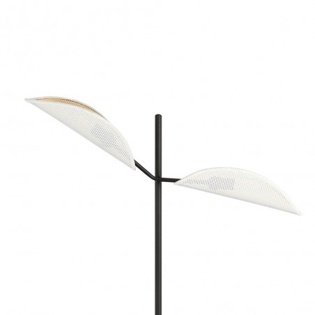 Lámpara de pie Cano Blanco (2 luces)