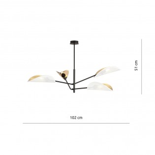 Ceiling Lamp Cano White (4 lights)