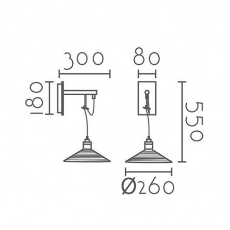 Wall lamp Turiga