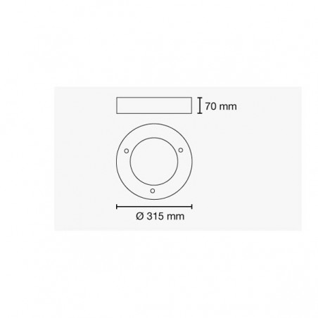 Ancona LED-Deckenleuchte (12W)