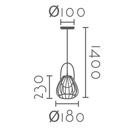 Pendant lamp Chagra