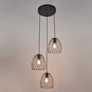 Cluster Pendant Lamp Spiral (3 lights)
