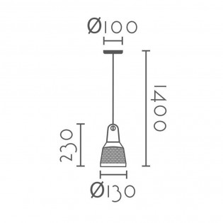 Pendant lamp Ripel