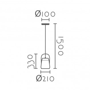 Pendant lamp Ibis
