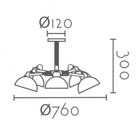 Chandelier Garleta (6 Lights)