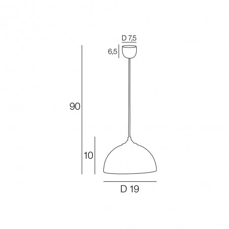 Ceiling Lamp Dome Nuage