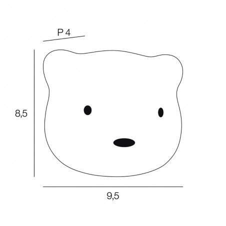Ourson Dimmbares (1W) LED-Nachtlicht für Kinder (1W)