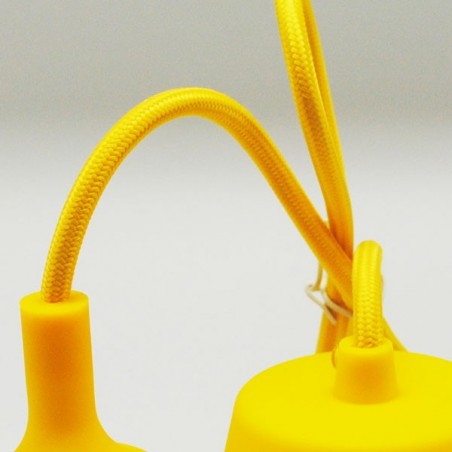 Lampenfassung, Kabel und Silikonrosette (12 Farben)