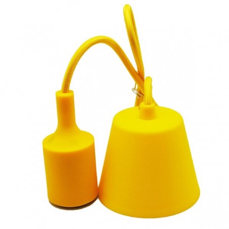 Lampenfassung, Kabel und Silikonrosette (12 Farben)