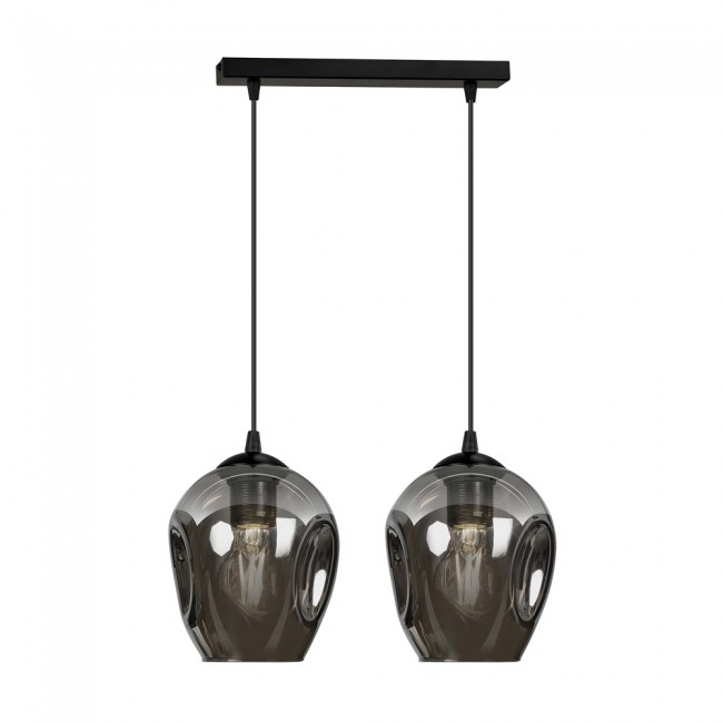 Pendant Track Lamp Domos Graphite (2 lights)