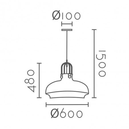 Pendant lamp Teldo