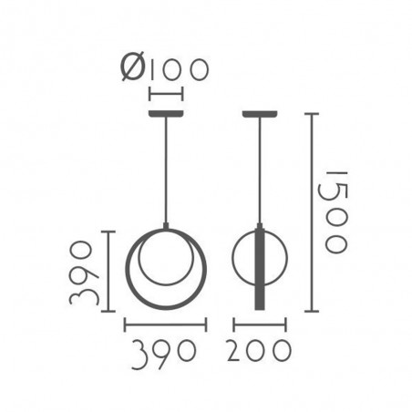 Pendant lamp Roa