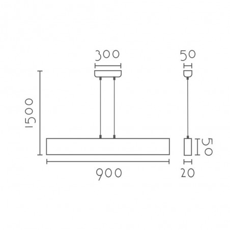 Pendant lamp Led Madera (15W)