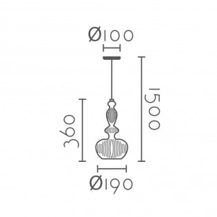 Pendant lamp Isar