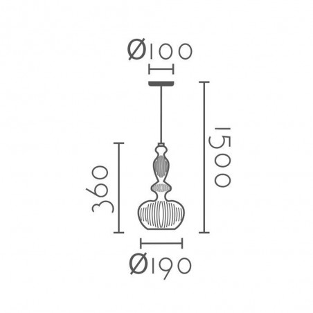 Pendant lamp Isar