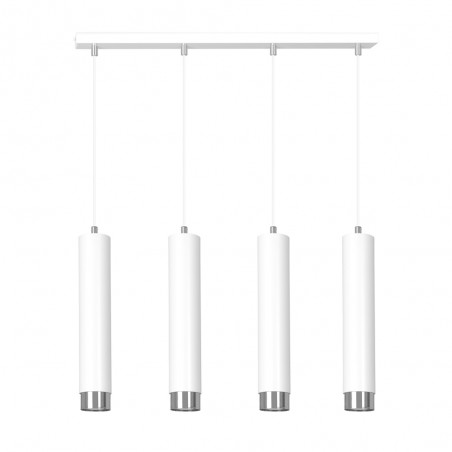 Pendant Tack Lamp Mura White/Chrome (4 lights)