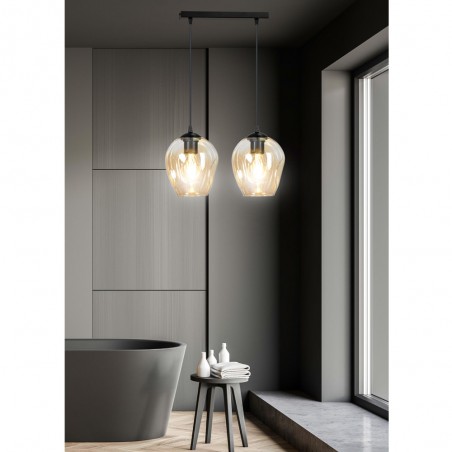 Pendant Track Lamp Domos Amber (2 lights)