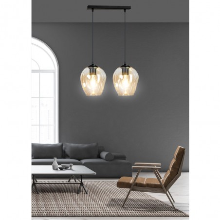 Pendant Track Lamp Domos Amber (2 lights)