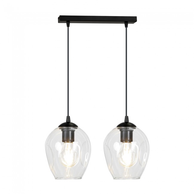Pendant Track Lamp Domos Transparent (2 lights)