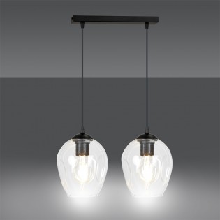Pendant Track Lamp Domos Transparent (2 lights)
