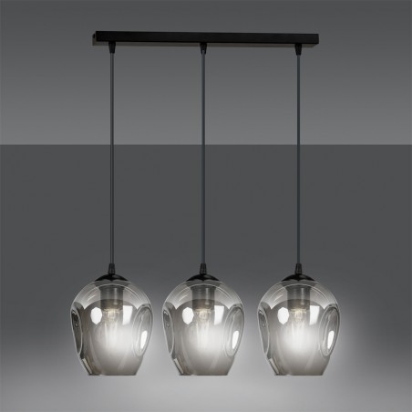 Ceiling Track Lamp Domos Graphite (3 lights)