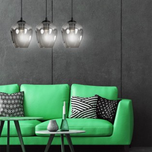 Ceiling Track Lamp Domos Graphite (3 lights)