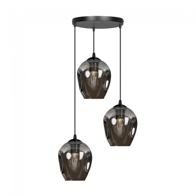 Pendant Lamp Domos Graphite (3 lights)