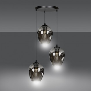 Pendant Lamp Domos Graphite (3 lights)