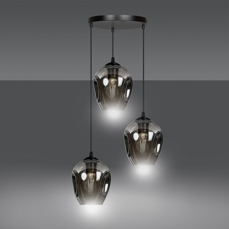 Pendant Lamp Domos Graphite (3 lights)