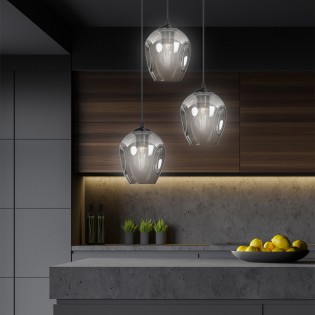 Pendant Lamp Domos Graphite (3 lights)