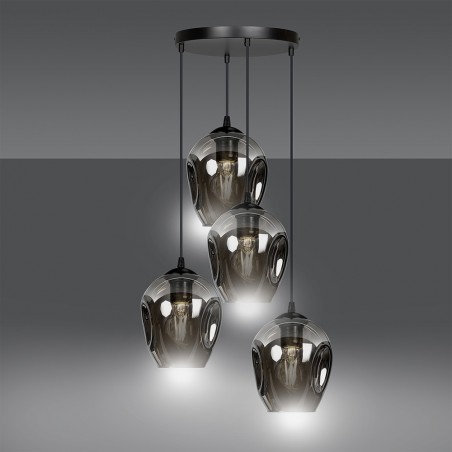 Pendant Lamp Domos Graphite (4 lights)