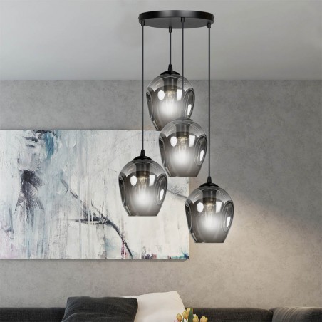Pendant Lamp Domos Graphite (4 lights)