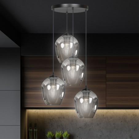 Pendant Lamp Domos Graphite (4 lights)