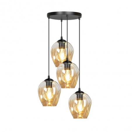Pendant Track Lamp Domos Amber (4 lights)