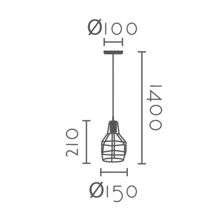 Pendant lamp Pira
