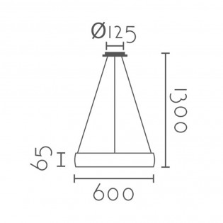 Rote Led-Pendelleuchte (36W)