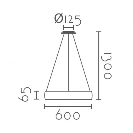 Rote Led-Pendelleuchte (36W)