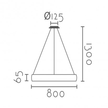 Rote Led-Pendelleuchte (48W)