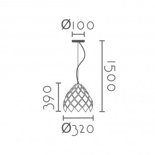 Pendant lamp Salce