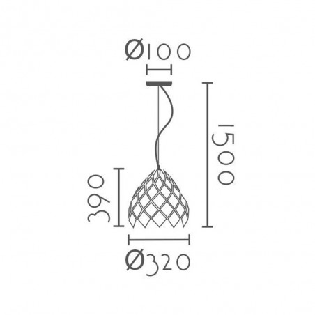 Pendant lamp Salce