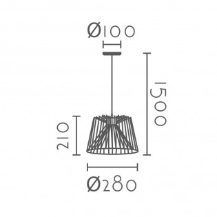 Ceiling lamp Mirlo